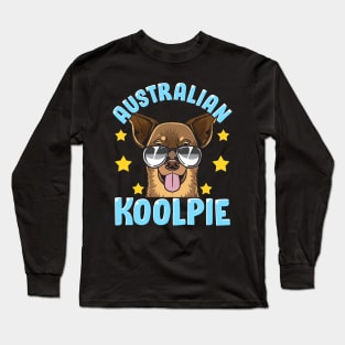 Cute & Funny Australian Koolpie Kelpie Dog Pun Long Sleeve T-Shirt